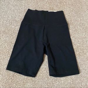 NWT black aerie biker shorts